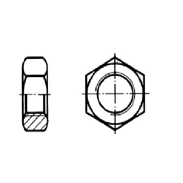 7107 - Гайка нержавеющая - DIN 934 