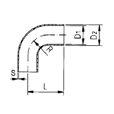 3102 - Угольник W - W, 90 градусов, CMC 