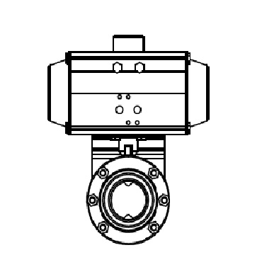 4307 A P10 - Заслонка прямая С - С с AT DA 4410