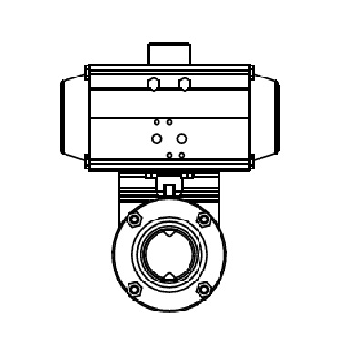 4308 P10 - Заслонка прямая С - С с AT DA 4410