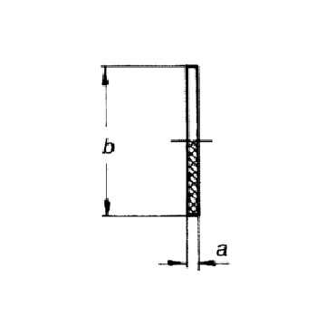 2027 - Уплотнение для глухих гаек. Чертеж